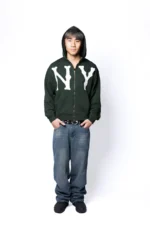 Casa de Lipa Forest Green NY Hoodie (4)