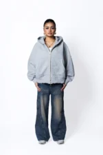 Casa de Lipa Grey Core Zip Hoodie (3)