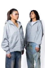 Casa de Lipa Grey Core Zip Hoodie (4)