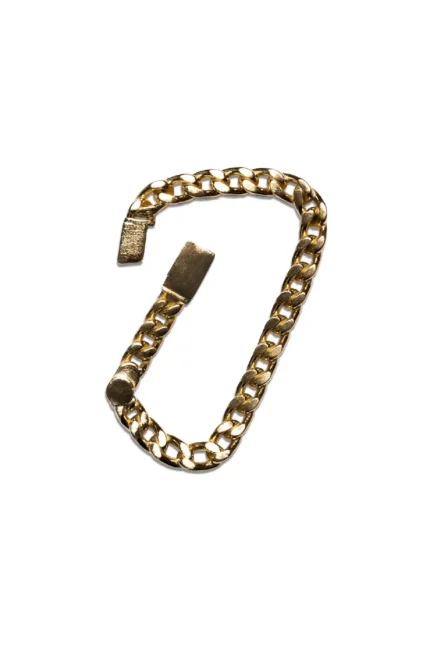 Casa de Lipa Cuban Link Carabiner Bracelate gold (1)