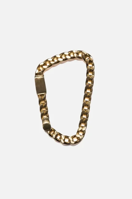 Casa de Lipa Cuban Link Carabiner Bracelate gold (2)